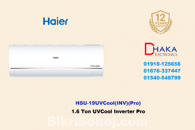 Haier 1.6 Ton DC Inverter Pro Split AC HSU-19UVCool